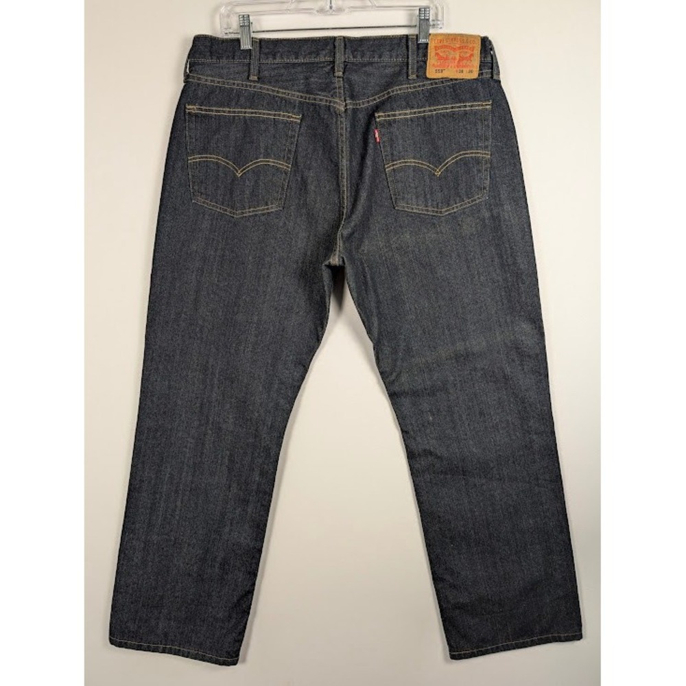 Levi's 559 Relaxed Straight Jeans Mens 38x30 (FITS 38x29) Dark Indigo